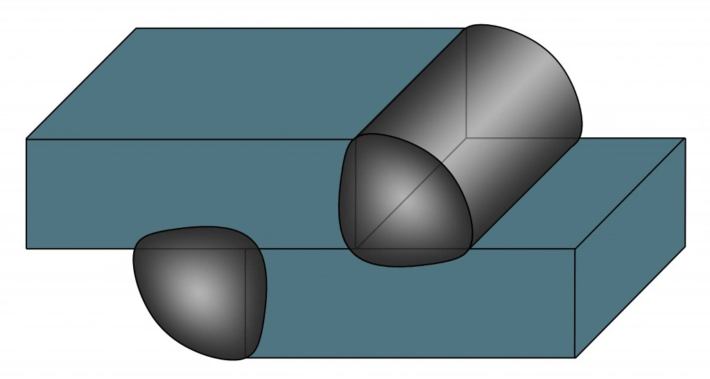 нахлесточный шов