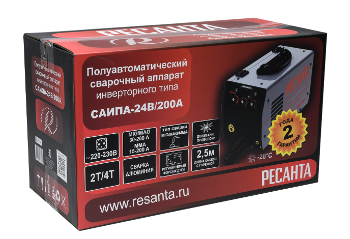 Сварочный полуавтомат Ресанта САИПА-24В/200А (MIG/MAG) Ресанта купить с ...