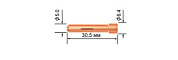 Укороченная цанга для газовой линзы Parker PSTB13N22M